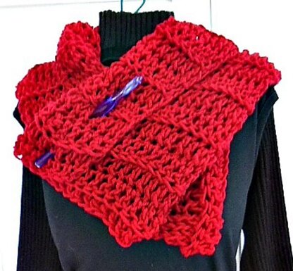 YTcr- Beginner Red Shawl