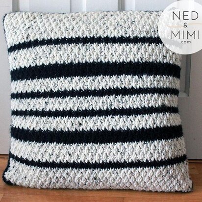 Black & White Striped Throw Pillow