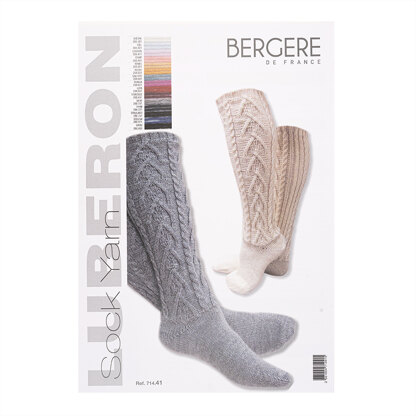 Cabled Long Socks in Bergere de France Luberon - 71441 - Leaflet