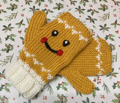 Gingerbread People Mittens