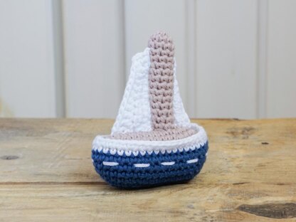 Sailing boat soft toy