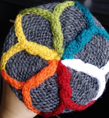 Rainbow Cable Cocoon and Hat