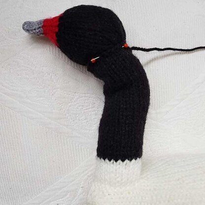 Knitted Black Necked Swan