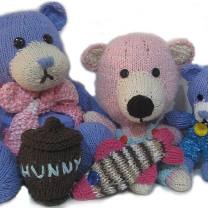 Bear Tea Cozy, Big & Mini Knitkinz