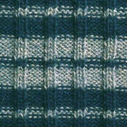 Vermont Fiber Designs 114 Striped Reverse Rib Mock Turtleneck PDF