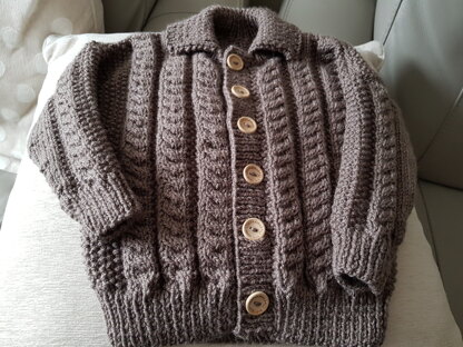 Boy's Aran cardigan