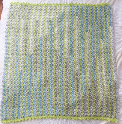 Crosshatch Stitch Baby Blanket