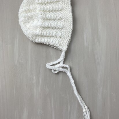 Faux Cables Baby Bonnet