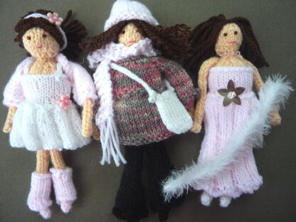 Mini Doll with three outfits