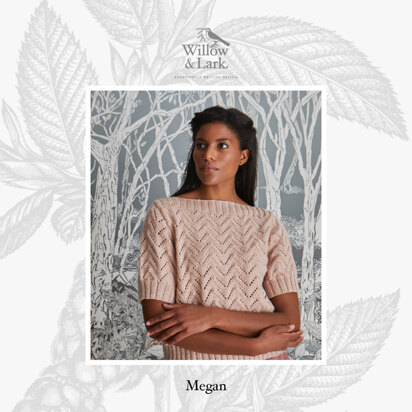 "Megan Boat Neck Jumper" - Jumper Knitting Pattern For Women in Willow & Lark Poetry by Willow & Lark