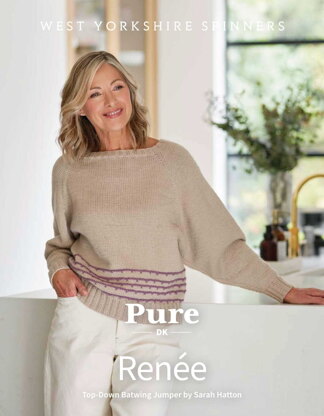 Renee Topdown Batwing Jumper in West Yorkshire Spinners Bo Peep Pure - DBP0240 - Downloadable PDF