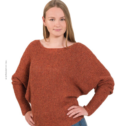 Garter Stitch Jumper in BC Garn Sarah Tweed - 2447BC - Downloadable PDF