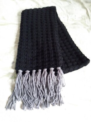 Winter Waffle Scarf