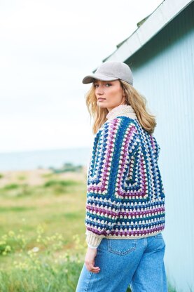 Granny Hexagon Cardigans in Stylecraft Highland Heathers DK and Life DK - 9965 - Downloadable PDF