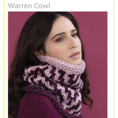 Warren Cowl in Malabrigo Rasta - Downloadable PDF