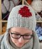 Crimson drop beanie