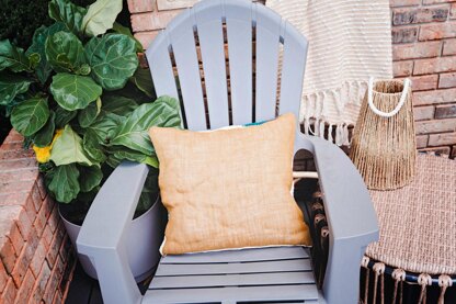 Crocheted Quilt Pillow Cover