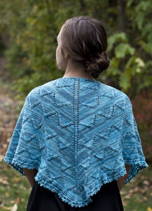 Skylark Shawl in Cascade Yarns Sunseeker Multis - DK375 - Downloadable PDF