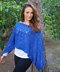 Sapphire shimmer poncho