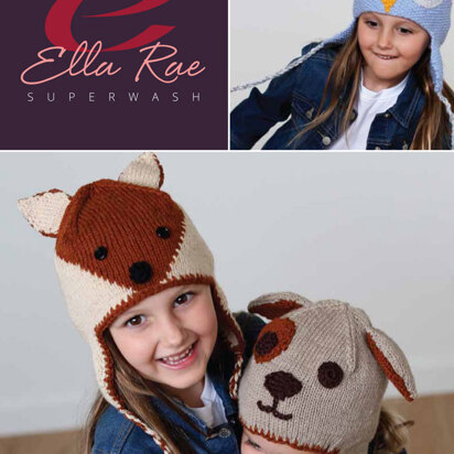 Beanie Set 2 in Ella Rae Superwash Classic - ER16-02