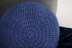 Round double crochet pillow