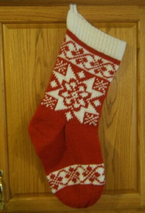 Selbu Roses Christmas Stocking