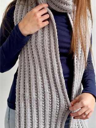 'Beaded Rib Scarf' Pattern