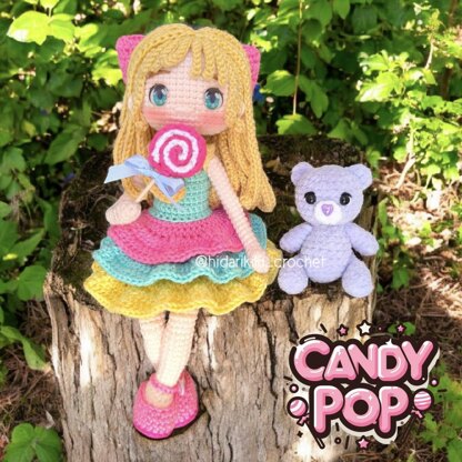CANDY POP amigurumi doll