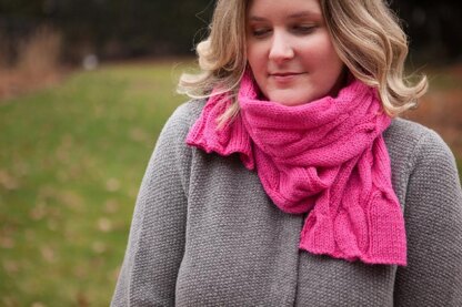 Rolling Cables Scarf - Lite