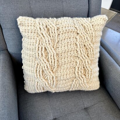 Two Cozy Cables Pillow