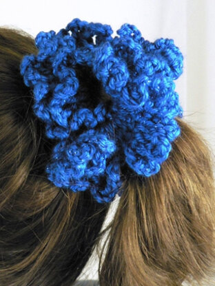 Party Hair Scrunchie in Caron Simply Soft Party - Downloadable PDF