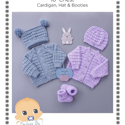 Seth baby Cardigan, Hats & Booties