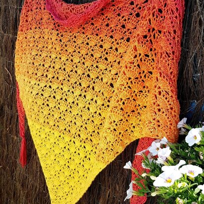 Following Sunrise Shawl