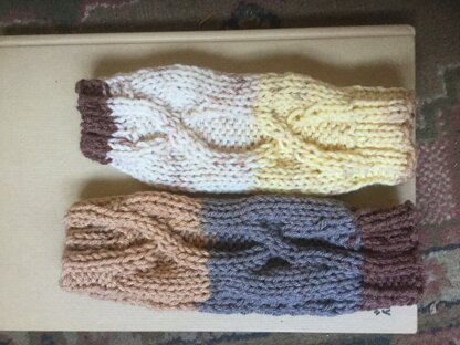 The Essential Knitted Wristwarmers in Paintbox Yarns