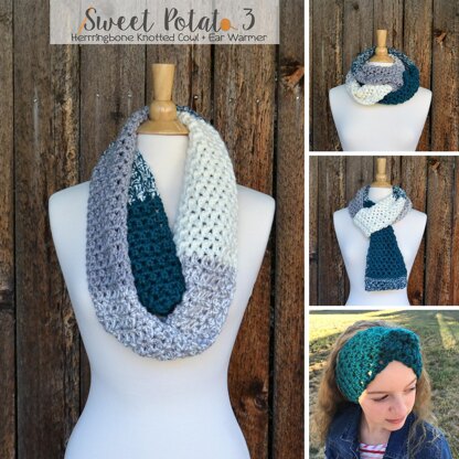 Herringbone Knotted Cowl