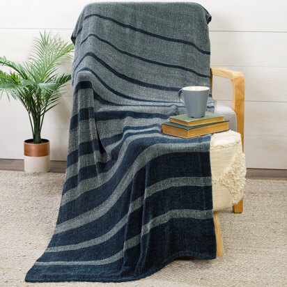 Valley Yarns #238 Ebb & Flow Double Wide Chenille Throw PDF