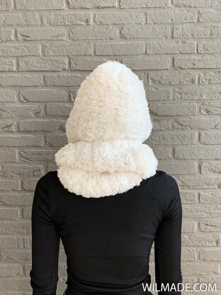Faux Fur Hooded Infinity Scarf