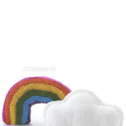 Rainbow & Cloud - knitting pattern