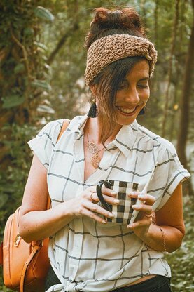 Crochet Honeycomb Earwarmer Headband