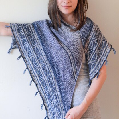 Northern Night Shawl