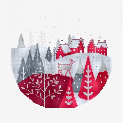 Christmas Ornaments Cross Stitch Patterns Digital Download 