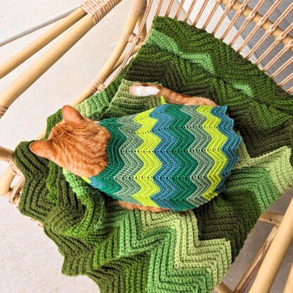 Chevron Cat Sweater