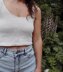 SUNRISE Tank Top 1.0 || knit tank top, basic, wide neckline.