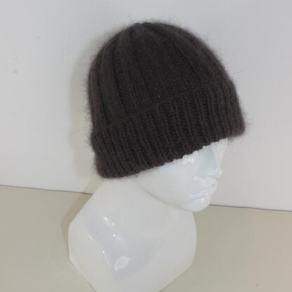 Fluffy 3x3 Rib Beanie Hat