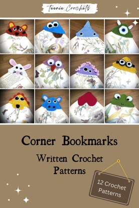 12 Corner Bookmarks Crochet Pattern