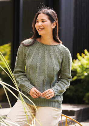Gratitude Sweater in Rowan Cotton Revive - Downloadable PDF