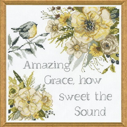 Design Works Amazing Grace LoveCrafts Exclusive Cross Stitch Kit - 25cm x 25cm