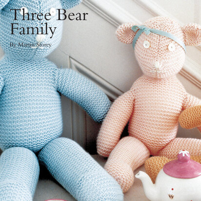 Three Bear Family in Rowan Baby Merino Silk DK