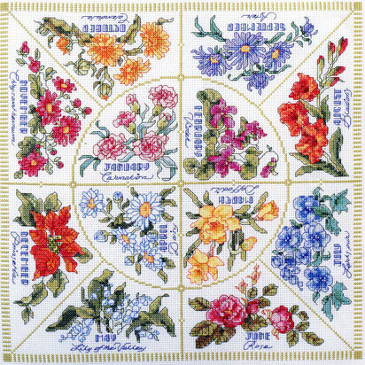 Flowers of the Month Pillow - PDF