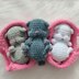 Sleeping kitten in cradle crochet pattern and video